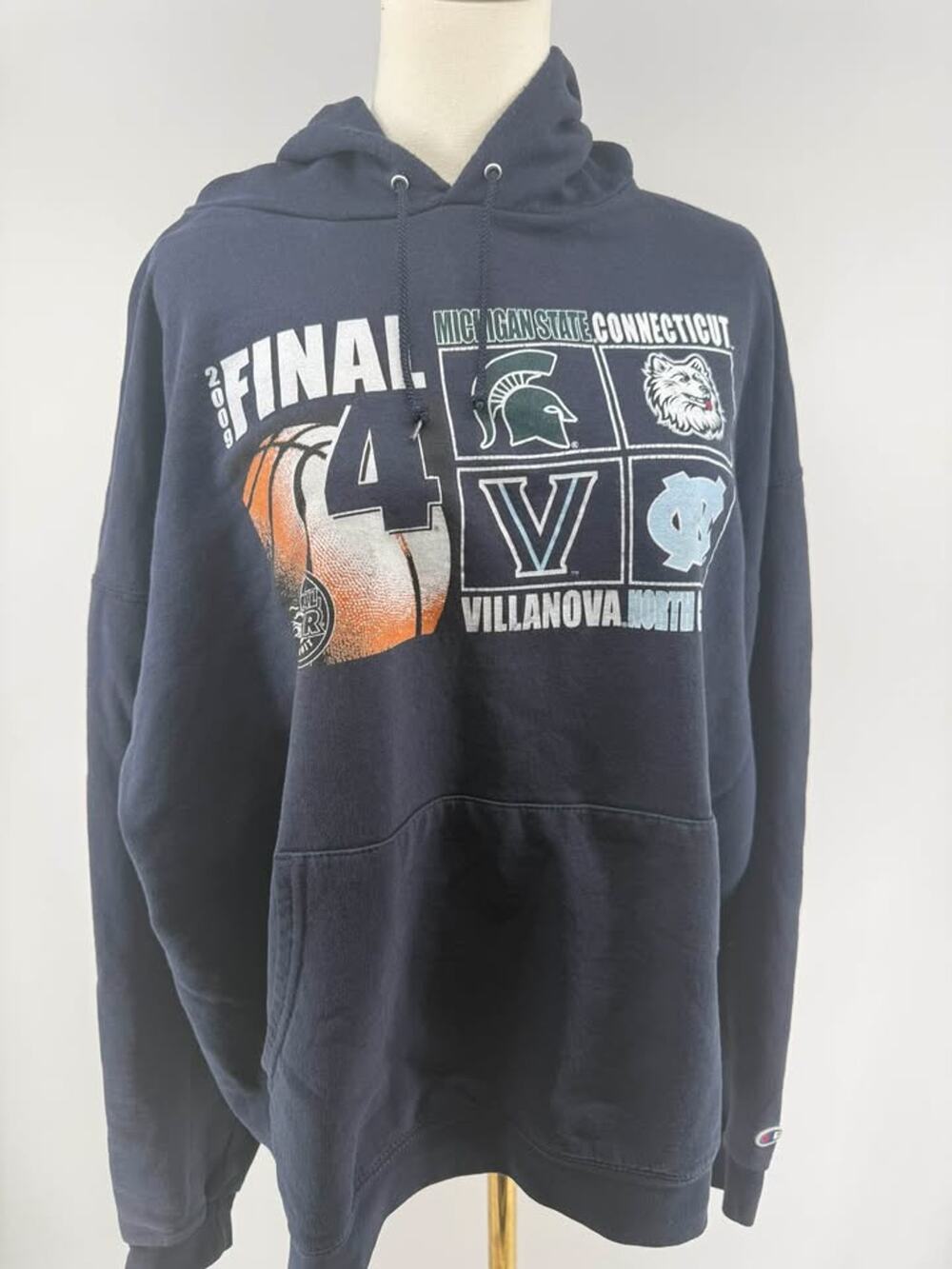Champion Vintage Hoodie 2009 NCAA Final Four Detroit Graphic XXL